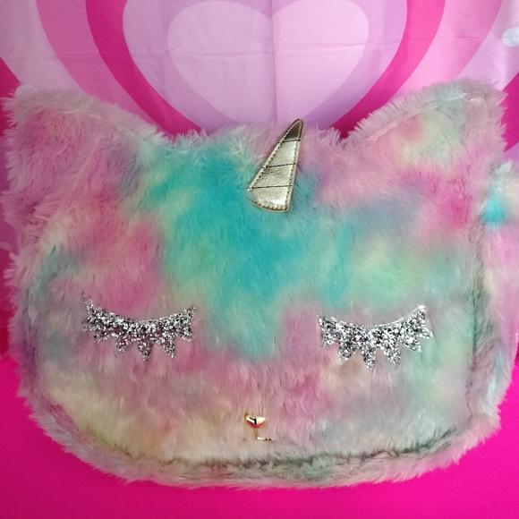 Betsey Johnson holographic Cat fur tote - Picture 2 of 9